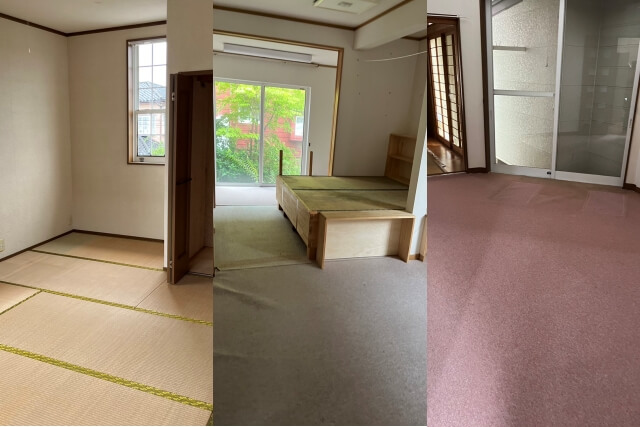 不用品回収をしてキレイになった部屋の様子